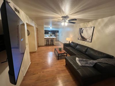 Woods Couch and TV